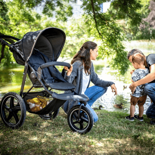 hauck Runner 2, Black - Robust All Terrain Pushchair with Raincover