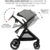 Kinderkraft ESME 3-in-1 Travel System with Mink PRO I-Size Car Seat, Grey