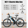 VARUN 27.5" Electric Bike, E-Mountain Bike with APP, 62 Miles Range