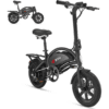 DYU D3FMINI Electric Bike 14 Inch Lightweight Folding E Bike for Adults
