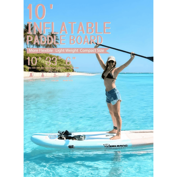 TIGERXBANG Inflatable Stand Up Paddle Board 10'/11'/11'6" with SUP Accessories
