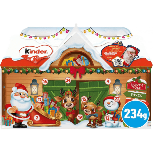 Kinder Chocolate House Christmas Advent Calendar 2026, Pack of 24 (234g)