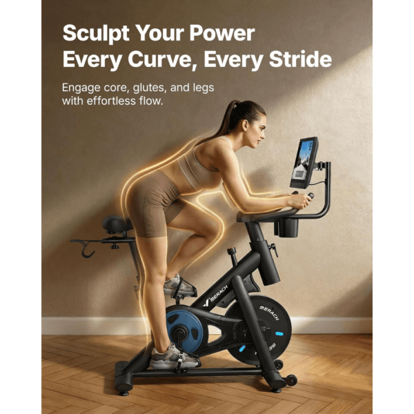 MERACH Exercise Bike, Smart Training System, Quiet Comfort Ride