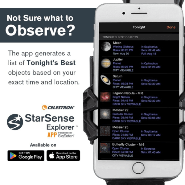 Celestron StarSense Explorer LT 80AZ Smartphone Guided Refractor Telescope