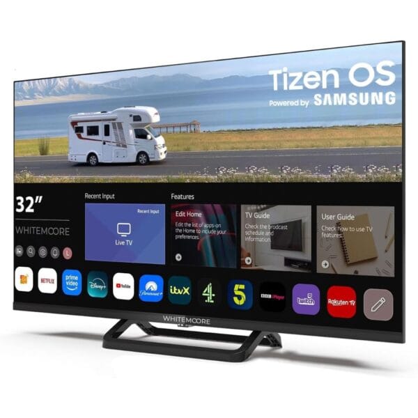 1 32" Smart 12V TV, 12V/24V Traveller LED TV, Samsung Tizen OS