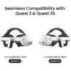 1 KIWI design K4 Duo AIO Audio Head Strap with Battery for Meta Quest 3/3S