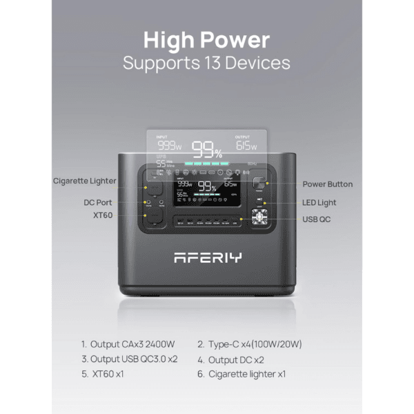 AFERIY 2400W 2048Wh Portable Power Station