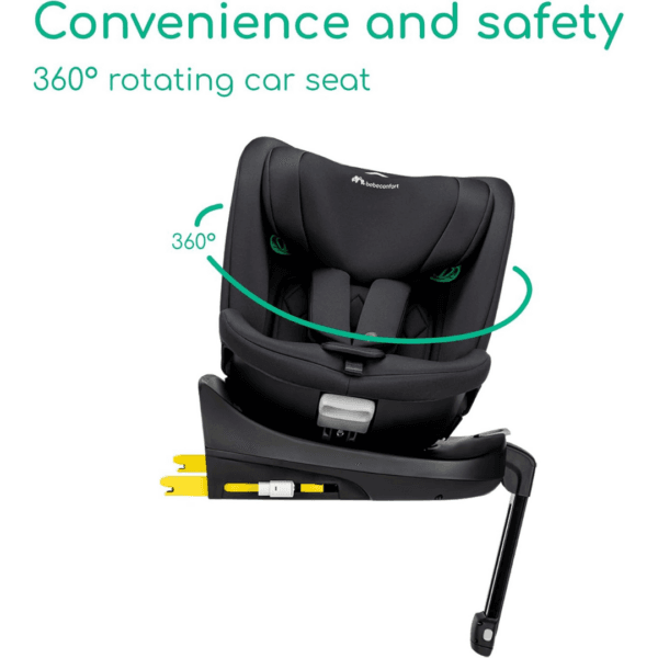 1 Bebeconfort RevolveFix Plus 360 i-Size, Car Seat, 40β150 cm, Full Black