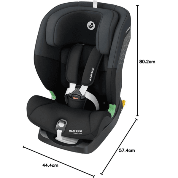 Maxi-Cosi Titan S i-Size, ISOFIX Child Car Seat, 76–150 cm, Tonal Black