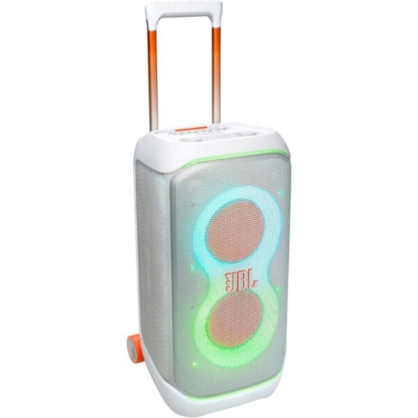 JBL PartyBox Stage 320 - Portable Party Speaker with Telescopic Handle & Wide, Sturdy Wheels