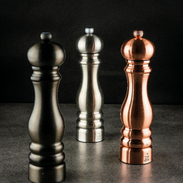 1 Peugeot Paris Chef u'Select Stainless Steel 9" Pepper & Salt Mill Set