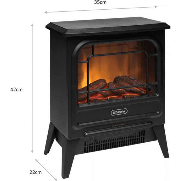 Dimplex MicroStove Compact Portable Electric Stove Fire - Black