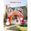 10FT Christmas Inflatables Archway with Santa Claus, Snowman & Christmas Tree