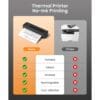 Phomemo M832 Thermal Portable Inkless Printers A4 300DPI - Black Kit
