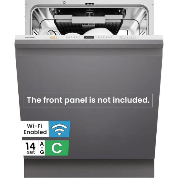 COMFEE' Fully Integrated Dishwasher, 14 Place Settings, Wi-Fi, Built-In [Energy Class C]