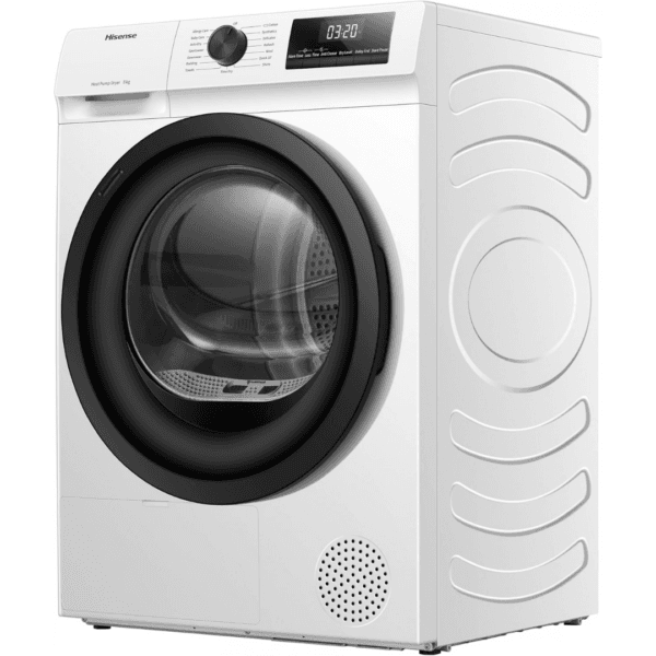 Hisense DH1Q802BW2 60cm Freestanding 8 KG Heatpump Front Load Tumble Dryer