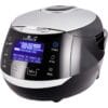 1 Yum Asia Sakura Rice Cooker - Black and Silver - 8 Cups