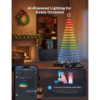 Govee Christmas Cone Tree Lights 1.87m, 316 LEDs RGBIC String Lights, Black [Energy Class G]