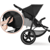 hauck Runner 2, Black - Robust All Terrain Pushchair with Raincover