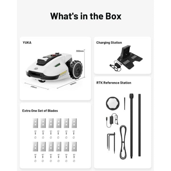 10 MAMMOTION YUKA 3000 Robot Lawn Mower