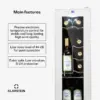 KLARSTEIN Shiraz Wine Cooler White – 12 Bottles