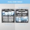 COMFEE' Fully Integrated Dishwasher, 14 Place Settings, Wi-Fi, Built-In [Energy Class C]