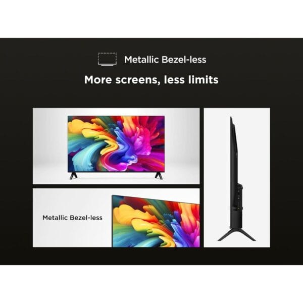 TCL 32SF560-UK 32 Inch Full HD QLED HDR Smart TV with Fire TV Press & Ask Alexa, Metallic Bezel-Less Design [Energy Class F]