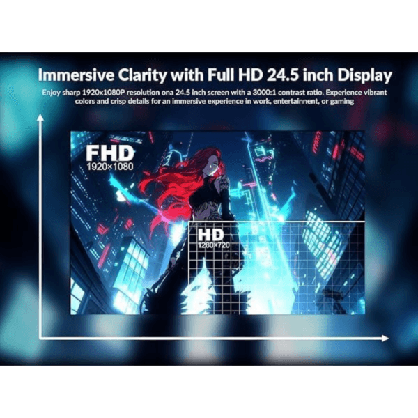 CRUA 24 Inch 240Hz Gaming Monitor, FHD 1080P