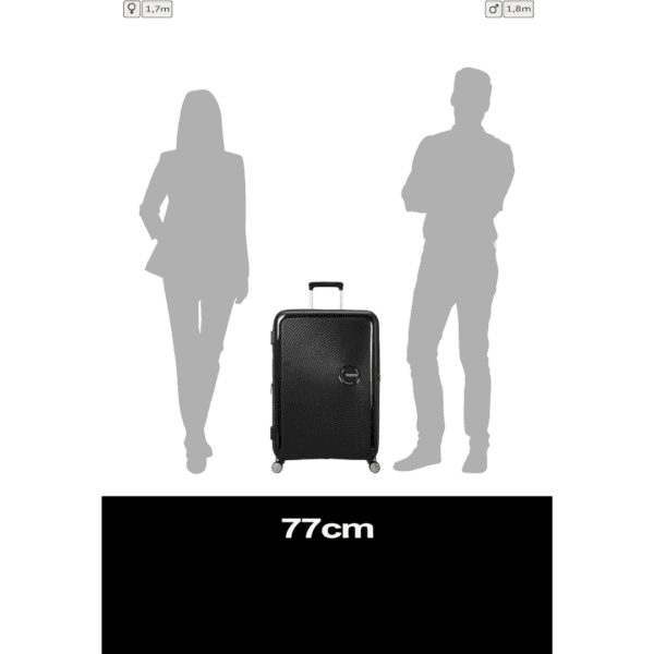 2 American Tourister Soundbox Spinner Check-in Suitcase, 77 cm