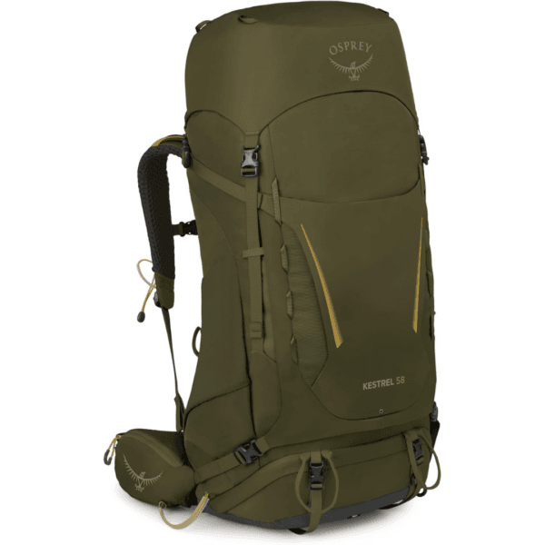 Osprey Kestrel Men's Backpacking Pack, 58L Large/X-Large, Moss Green