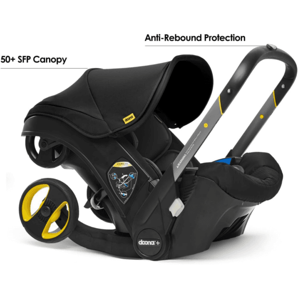 2 Doona+ Baby Car Seat & Travel Stroller, Nitro Black