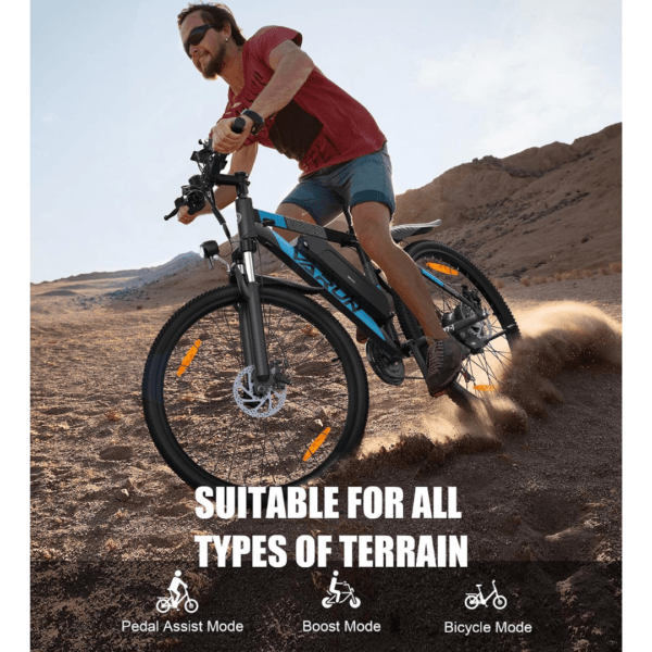 VARUN 27.5" Electric Bike, E-Mountain Bike with APP, 62 Miles Range