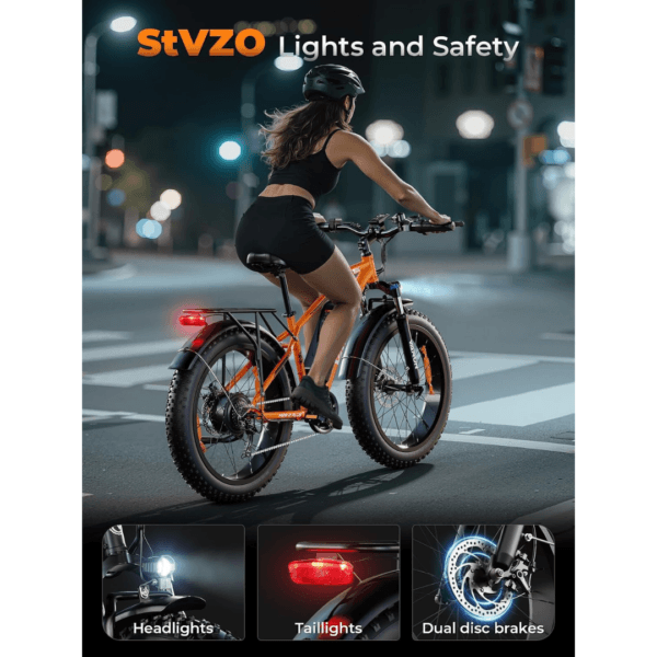 VARUN 26" 4.0 Fat Tire Electric Bike with 48V 18Ah Battery, 95+ Miles Range