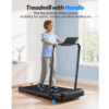 Cardirun Walking Pad with Incline, 6 in 1 Folding Treadmills, 4 Controls