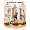 2 HomeTro 4 in 1 Walking Pad with Incline 9%, Alloy Treadmills for Home Foldable