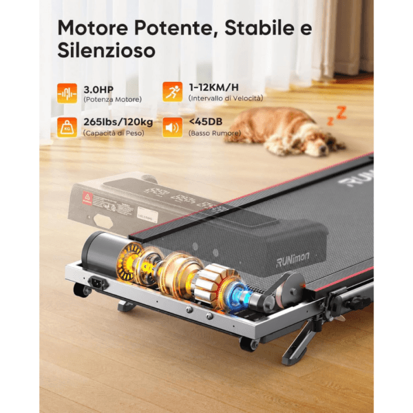 6 in 1 Folding Walking Pad Treadmill