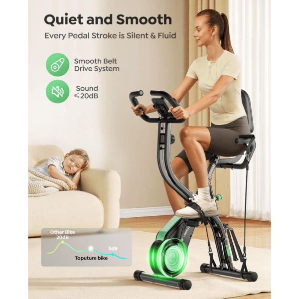 Toputure Exercise Bike with LCD Display