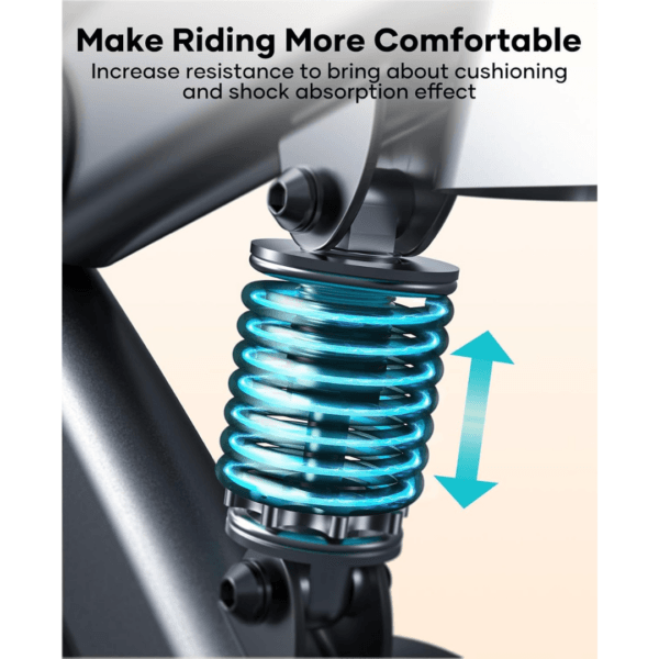 【2026 Upd】Toputure Exercise Bike with APP, Hand Pulse, Shock Absorption