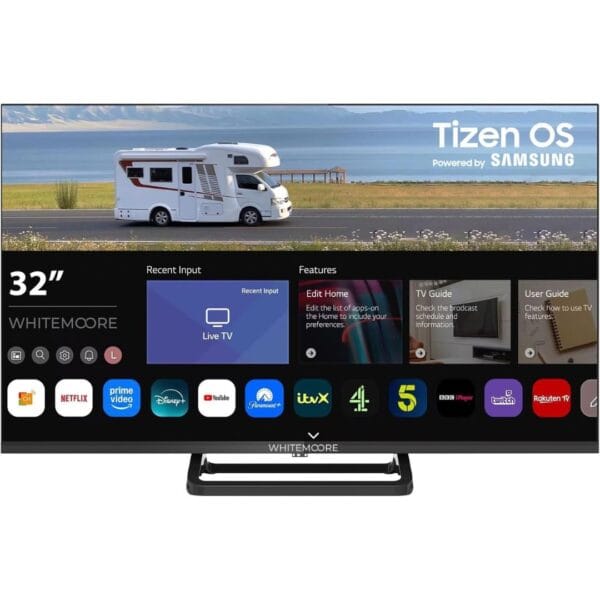 32" Smart 12V TV, 12V/24V Traveller LED TV, Samsung Tizen OS