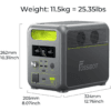 FOSSIBOT F1200 Portable Power Station