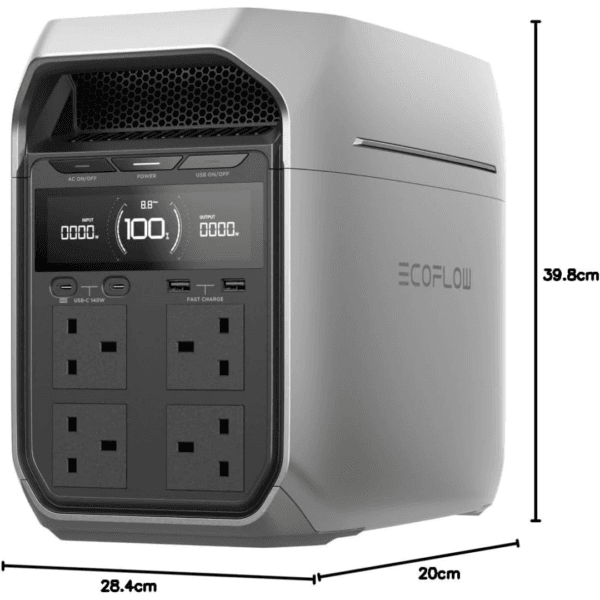 EF ECOFLOW Portable Power Station DELTA 3 Plus, 1024Wh LiFePO4 Battery