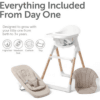 2 Baby Elegance Mash High Chair Bundle for Babies & Toddlers (0-3yrs) - White