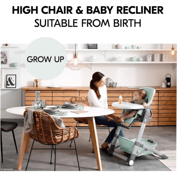 Hauck Grow Up Baby High Chair – Reclining Seat