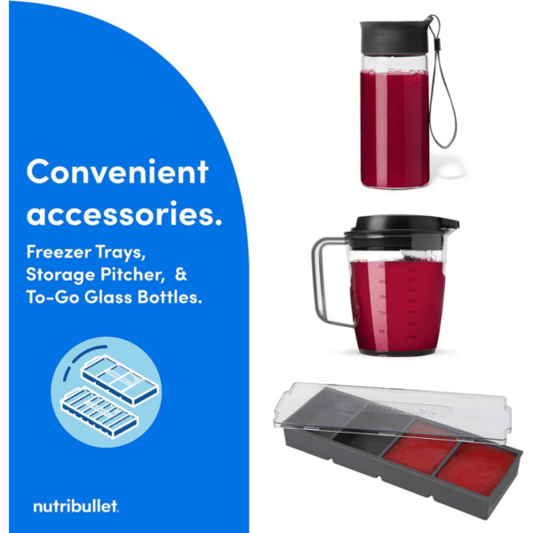 2 nutribullet 1000W Juicer Pro - Large 2L Pulp Basin & 800ml Juice Pitcher