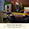2 Cuisinart CSS-2424 Gravity Salt and Pepper Spice Mill with Blue LED Light, 2/3 Cup Capacity