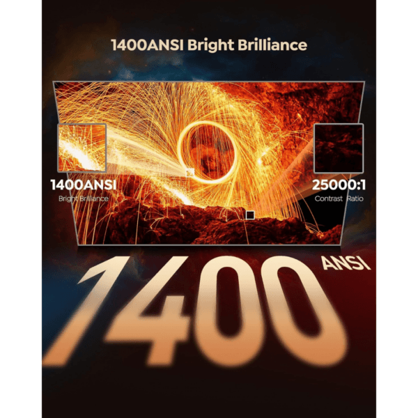 【Netflix Included/Dolby Audio】Smart 4K Projector