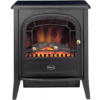 Dimplex Club Optiflame Electric Stove, Black Freestanding Electric Fire with Artificial Logs