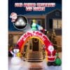 10FT Christmas Inflatables Archway with Santa Claus, Snowman & Christmas Tree