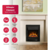 Dimplex Clement 2KW Optiflame Inset Electric Fire, Black