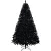 2 6ft Black Artificial Christmas Tree with DIY 100 Warm Lights